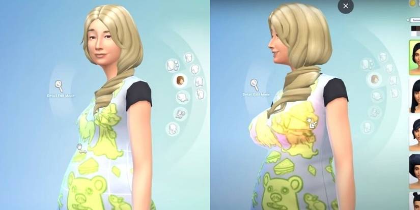 The Sims Bust Adjustment Hair