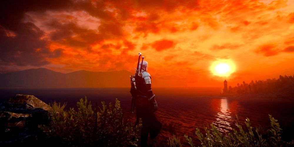 The Witcher 3 Novigrad sunset