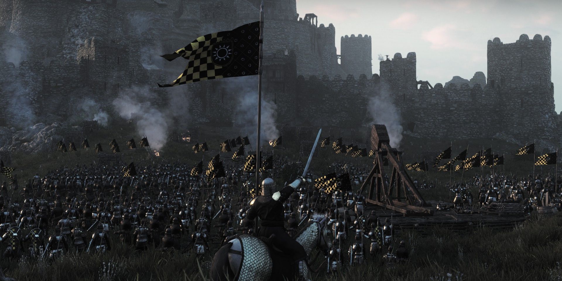 Nilfgaard Forces Advancing On Castle