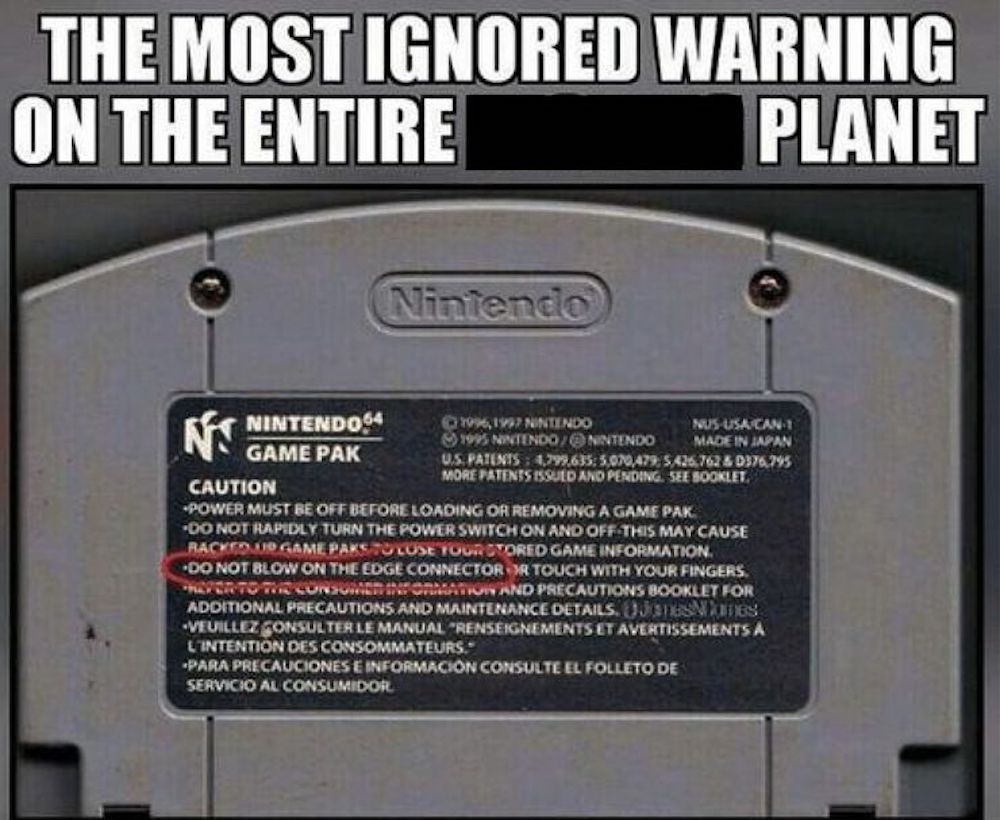 The ignored warning