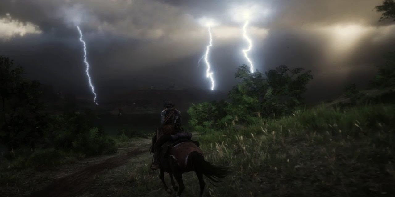 Thunderstorm in Red Dead Redemption 2
