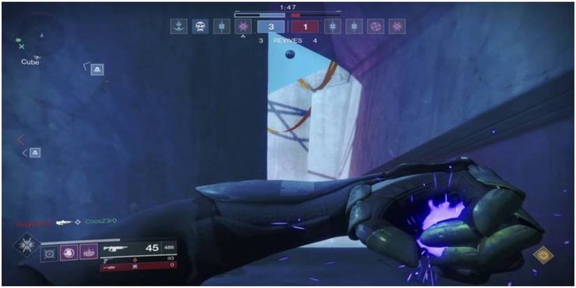 Warlock Using Axion Bolt