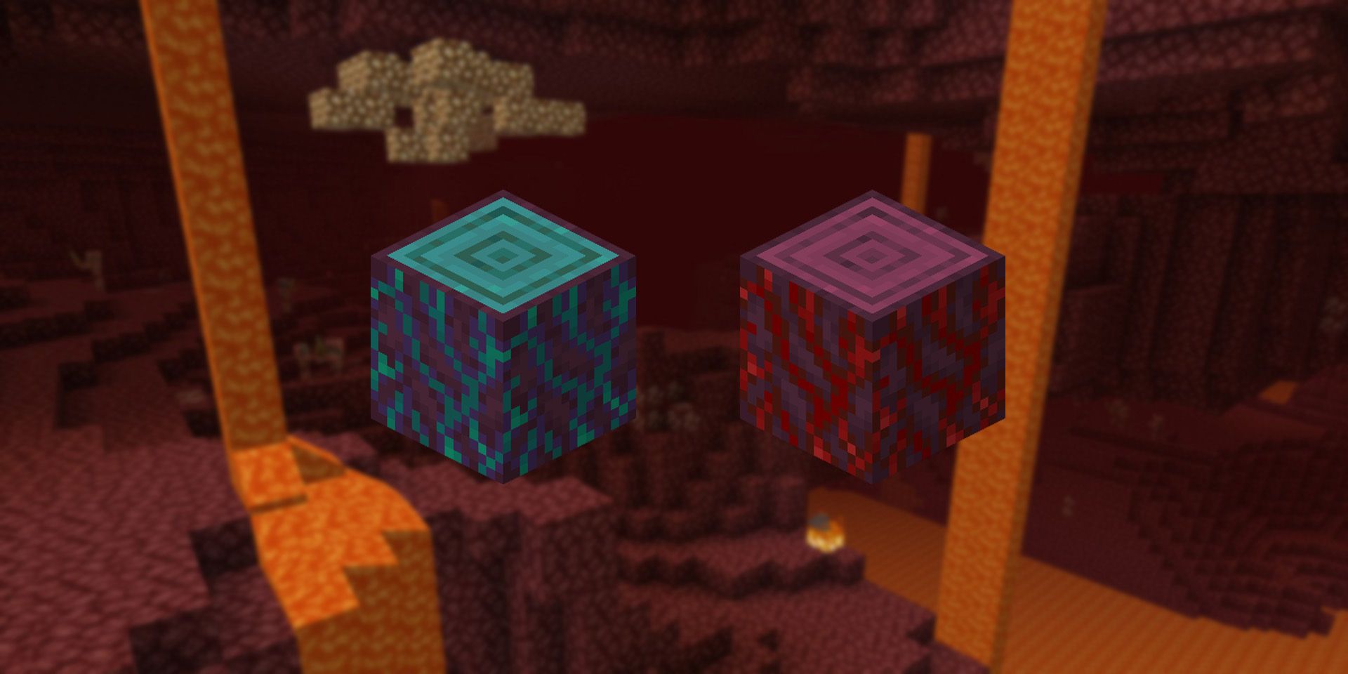 Warped Stems and Crimson Stems in Minecraft