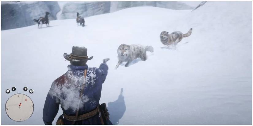 Wolves attacking the player in Ambrino