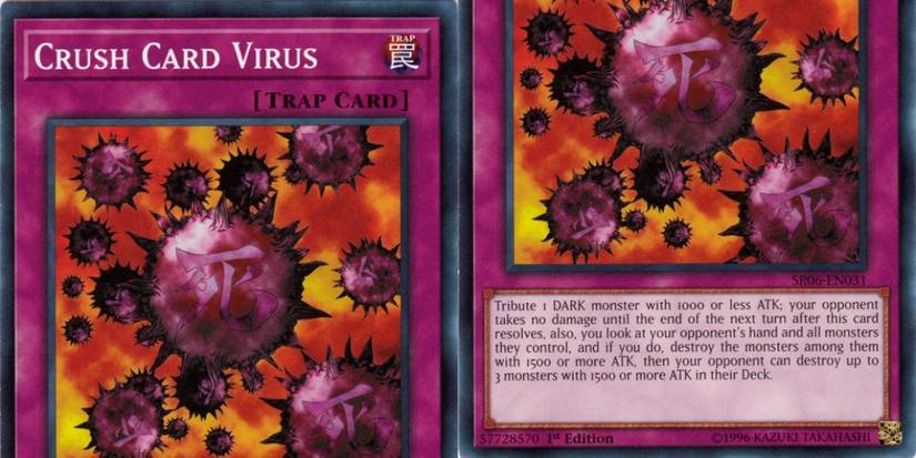 Crush Card Virus Trap card from Yu-gi-oh!