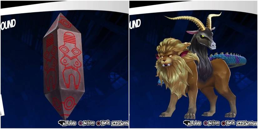 goddess from arabian mythology and a powerful monster from greek mythology in persona 5 royal