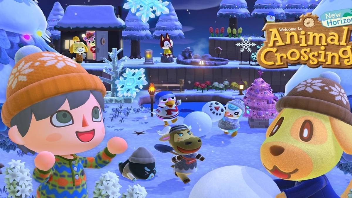 Animal Crossing: New Horizons Winter Scene