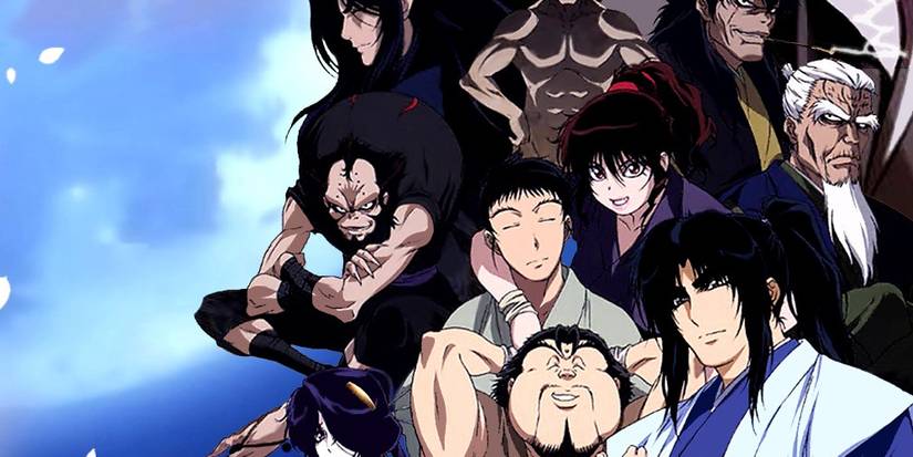 poster crop for the anime about ninjas and samurai.