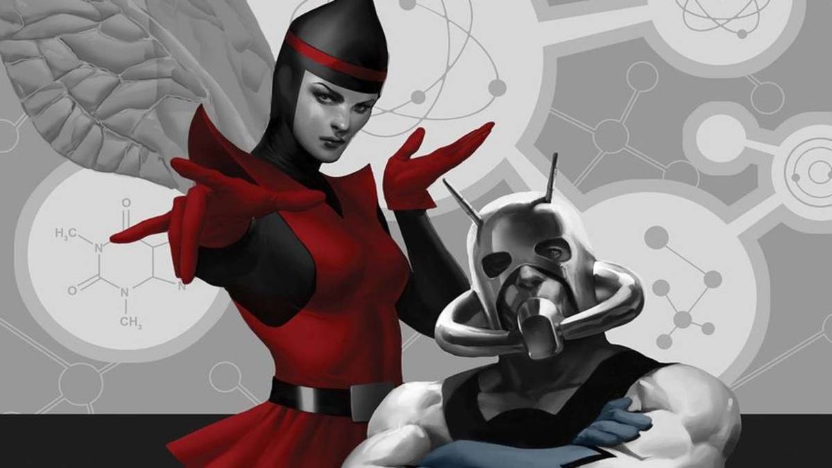 original andt-man and wasp designs marvel comics