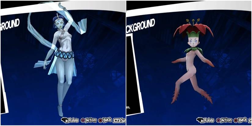 a buddhist water spirit and a deadly plant from european folklore in persona 5 royal