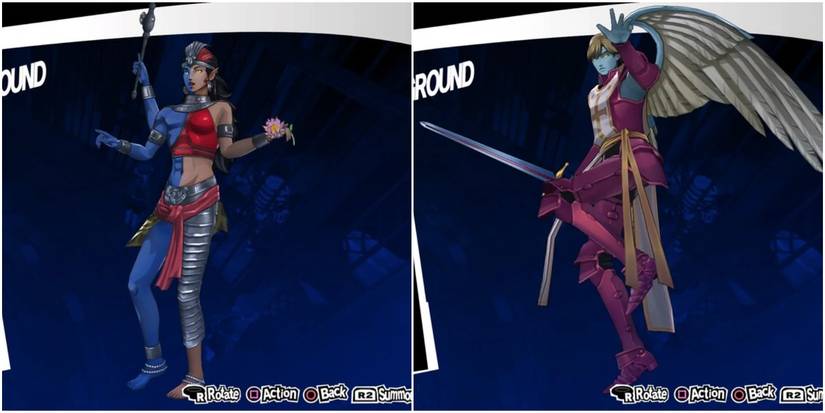 deity from hindu mythology and an archangel from christian lore in persona 5 royal