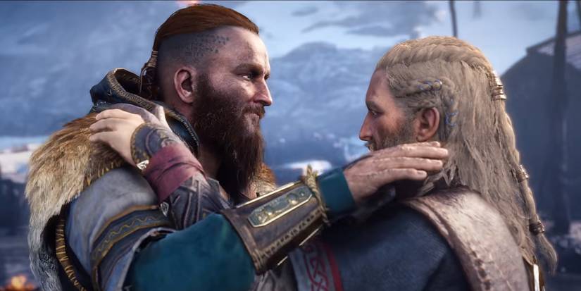 assassins creed valhalla sigurd hugs male eivor