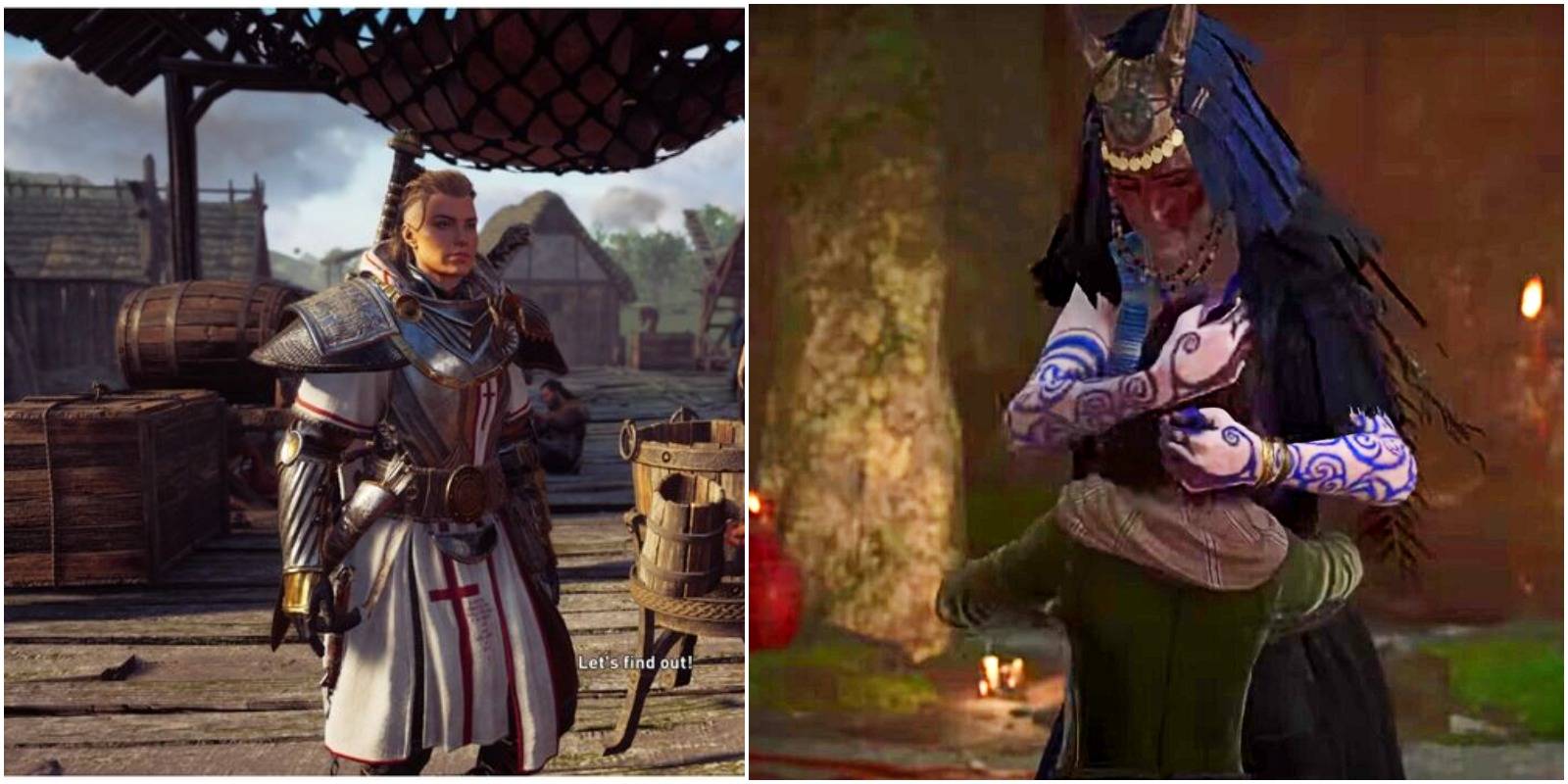 feature image with eivor, modron, and tewdwr.