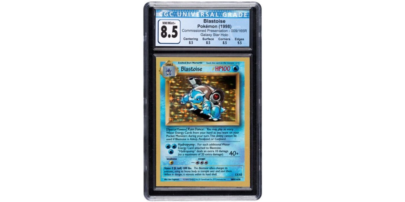 blastoise pokemon card auction rare