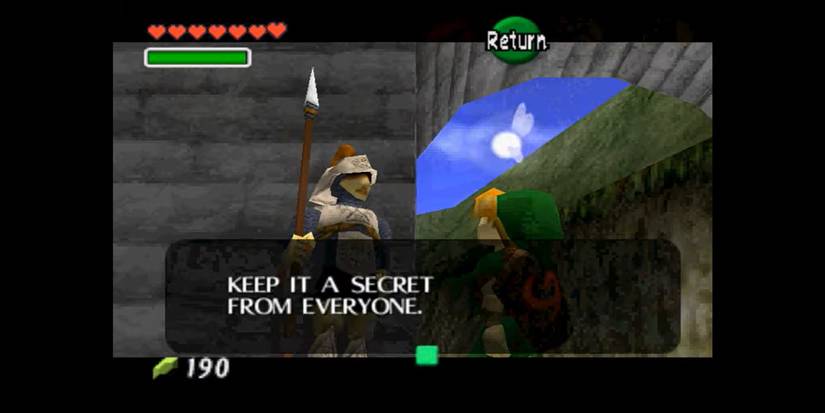 Ocarina of Time - bribing the guard