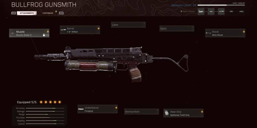 call of duty smg bullfrog warzone class