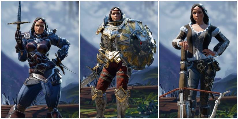 Fighter, Knight, and Wayfarer class examples