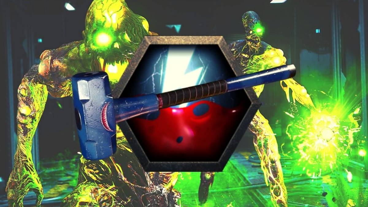 Toxic zombies in call of duty black ops Cold War with Sledgehammer and dead wire overlay