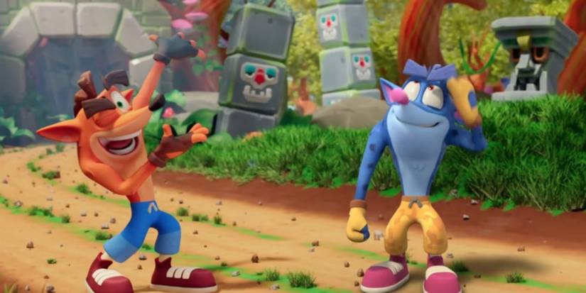 crash bandicoot on the run blue hyena skin