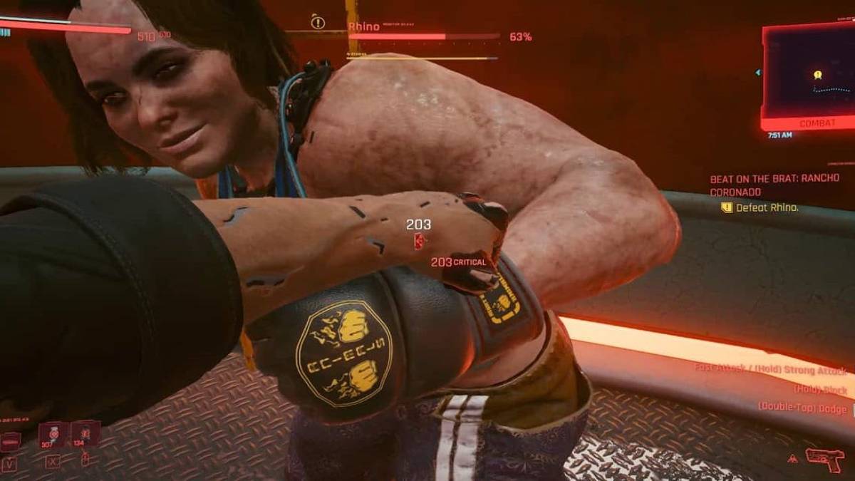 cyberpunk 2077 defeating rhino