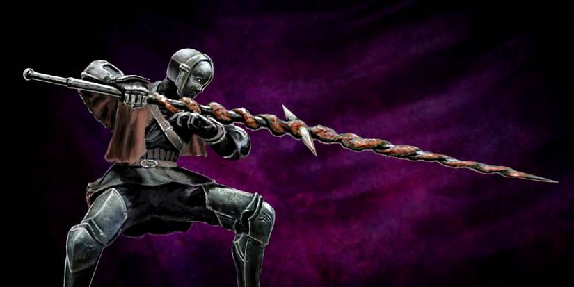 poisonous spear that leeches hp from foes.