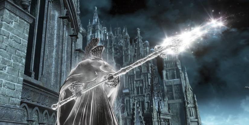 very long spear with great reach.