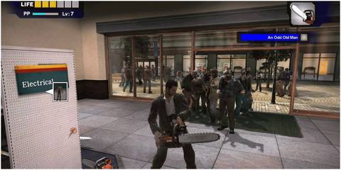 dead rising frank using chainsaw