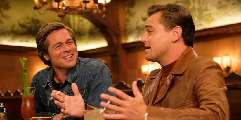 Leonardo DiCaprio and Brad Pitt in Once Upon A Time... In Hollywood (2019)