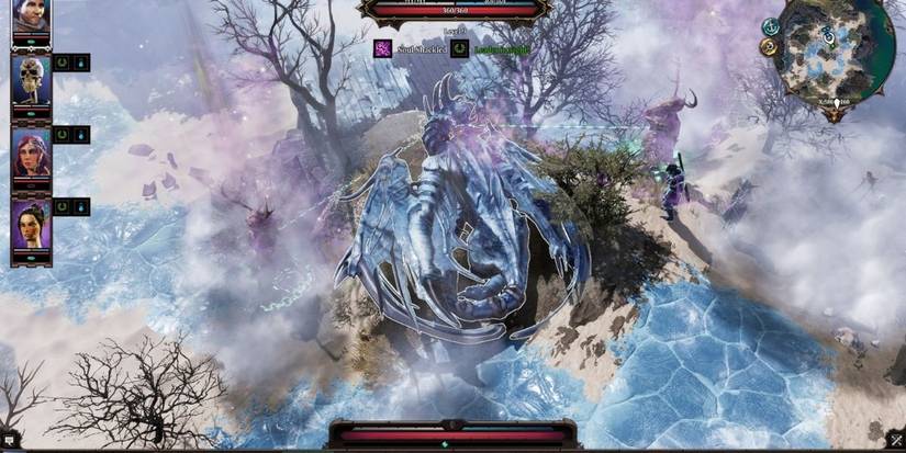 Winter blast freezes enemies and causes ice surfaces in divinity 2