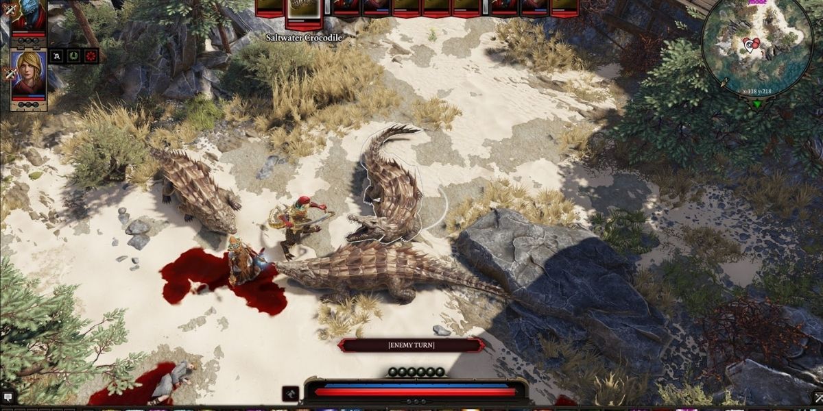 Earthquake causes the ground to shake and enemies to get knocked down in divinity 2