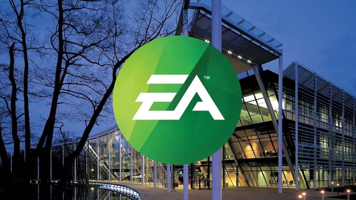 EA logo over image of its European headquarters