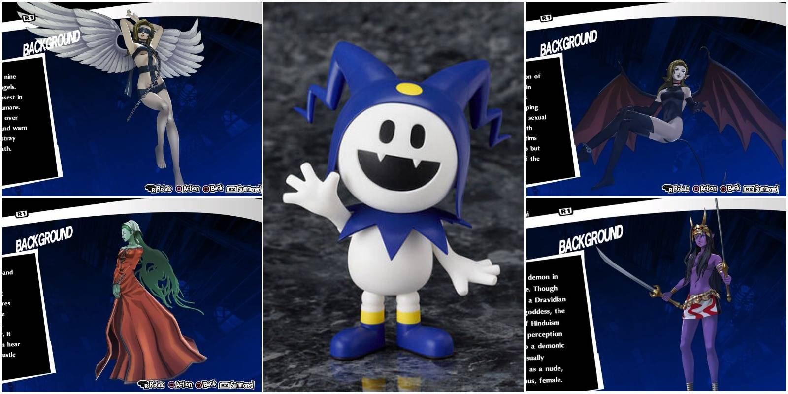 jack frost surrounded by personas he can fuse into and can be fused from