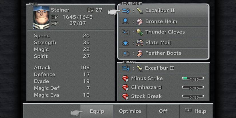 Excalibur II in Final Fantasy 9