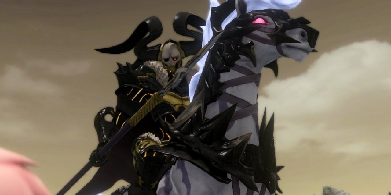 Odin holding the Zantetsuken in Final Fantasy Worlds