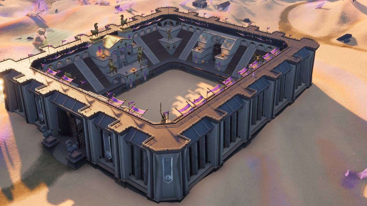 fortnite emote at stone statues