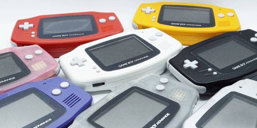lemon yellow game boy advance systems lot colors