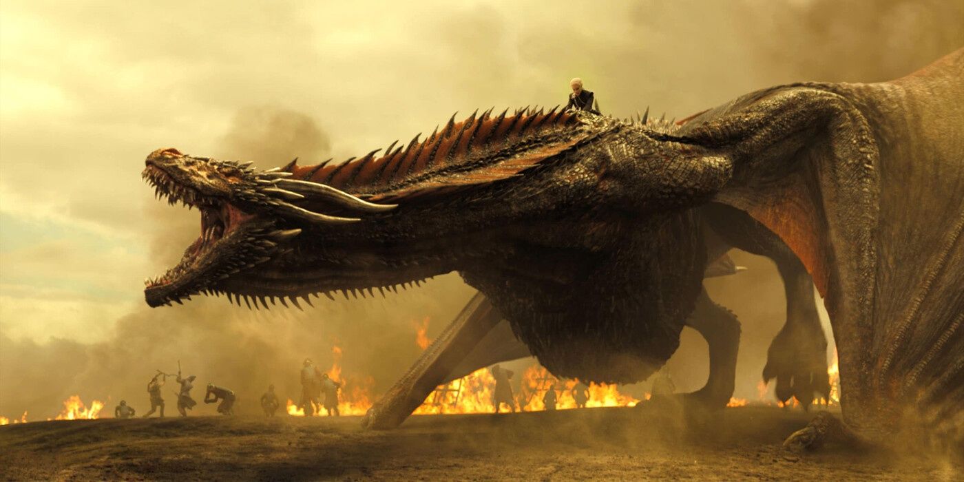 Daenerys Targaryen attacks the Lannister-Tarly armies in Game Of Thrones.