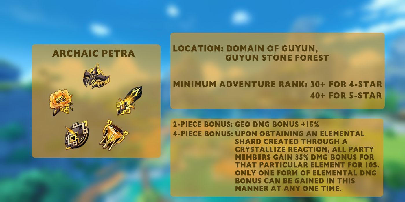 mihoyo geo artifact set details