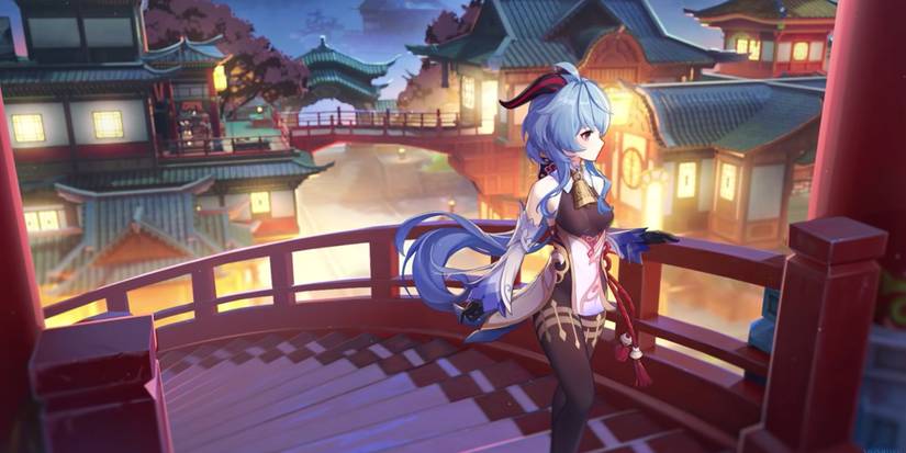 Genshin Impact mihoyo geo city pavilion view