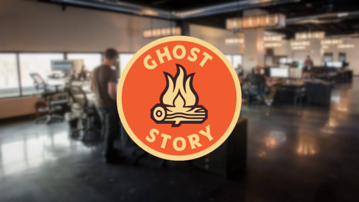 ghost story games studio with logo in front