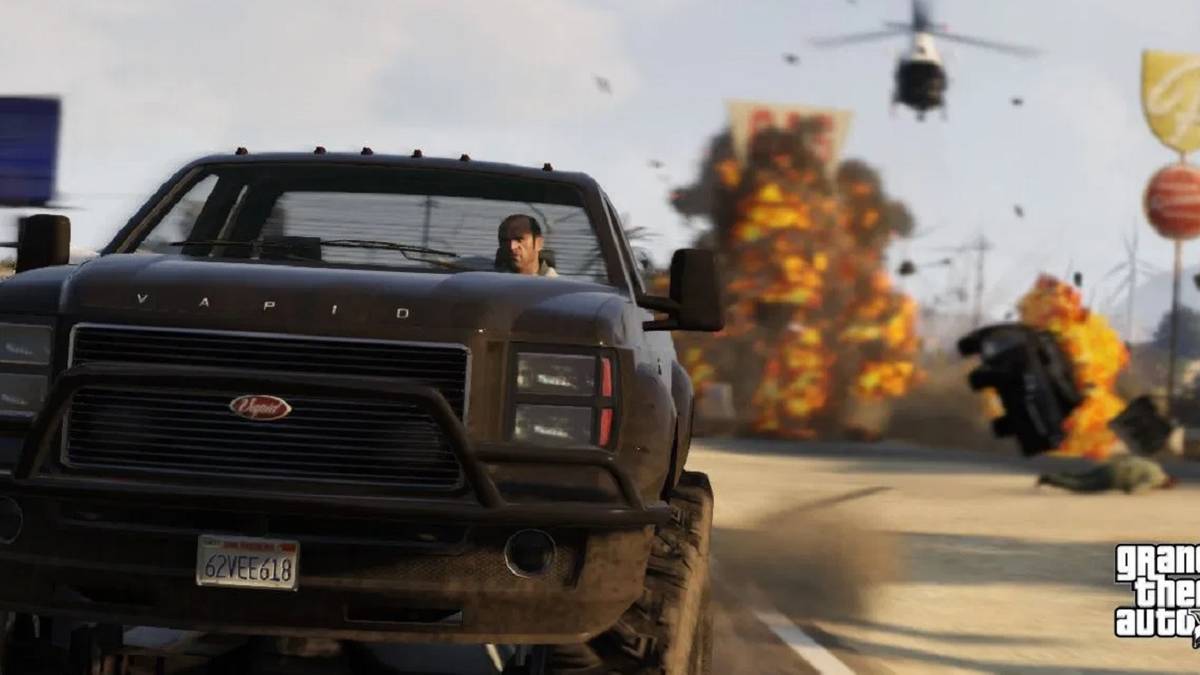 trevor driving truck