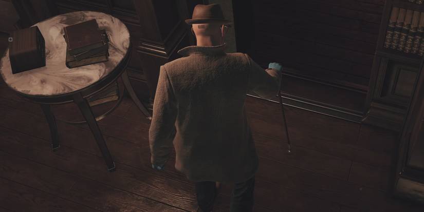 agent 47 opening secret door