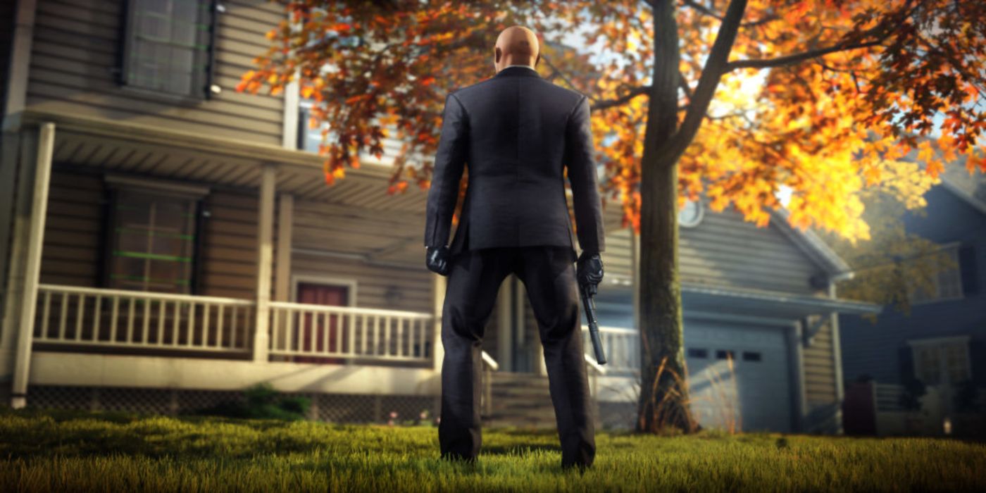 hitman suburban area screenshot