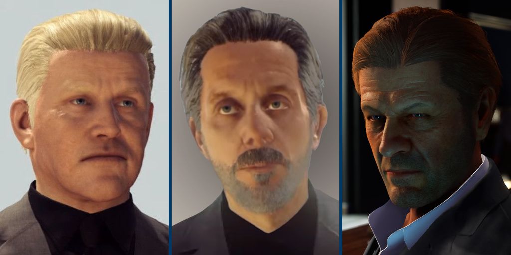 Gary Busey, Gary Cole and Sean Bean; as they appear in the Hitman universe