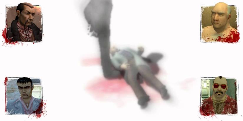 Agent 47 kills all five of his fathers in Hitman