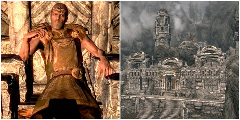 Jarl Igmund beside an image of Markarth