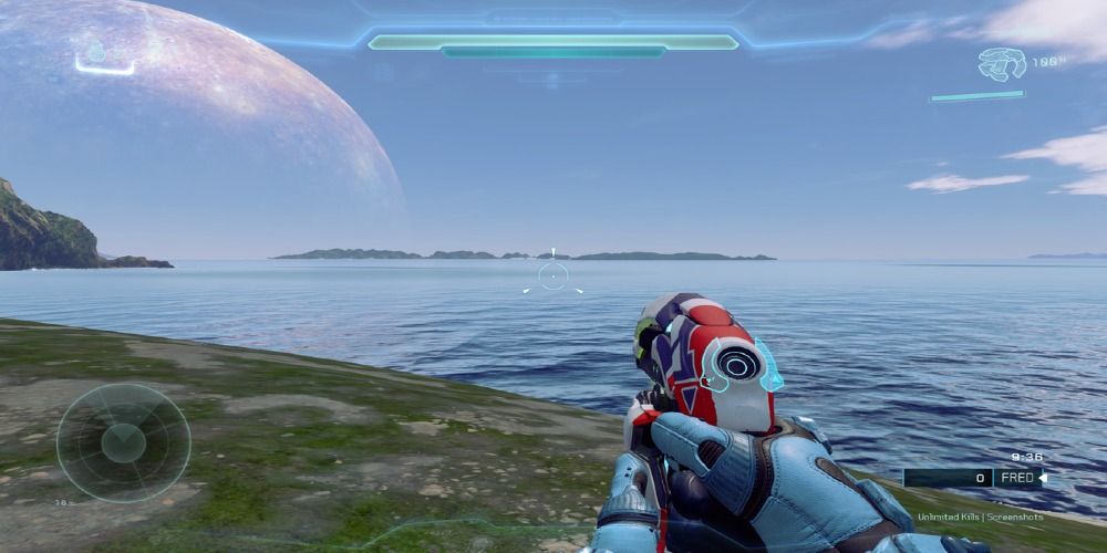 Halo 5's Void's Tear with HUD