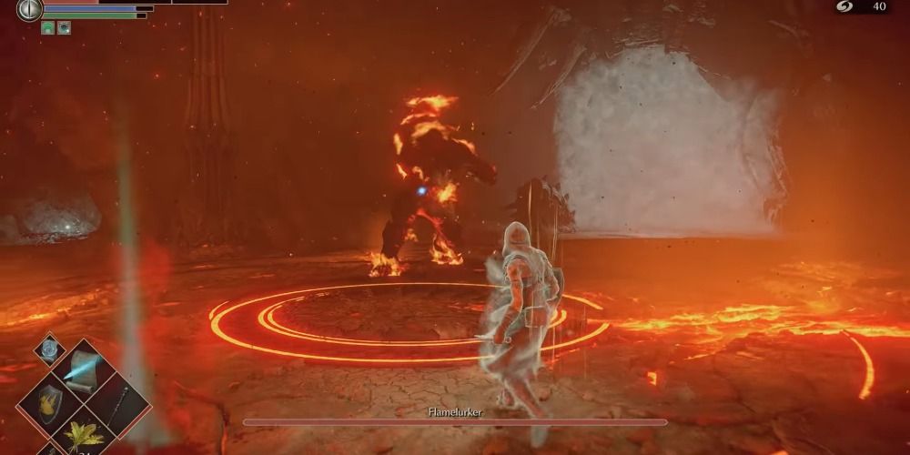 Fighting the Flamelurker in Demon's Souls Remake