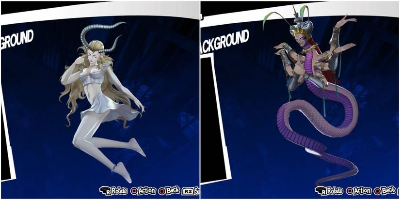babylonian goddess and a mighty serpent king from hinu mythology in persona 5 royal