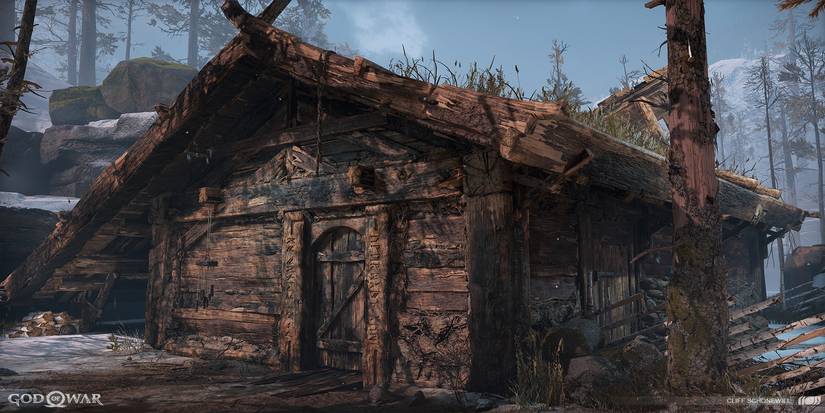 kratos' home in God of War.